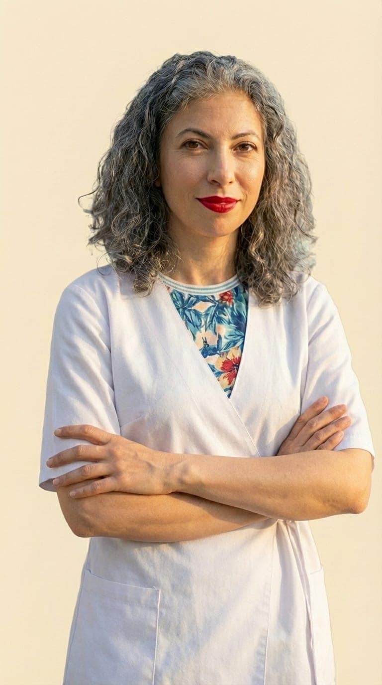 Portrait du Dr. Nahed Fathi Ahmed, chirurgienne plasticienne et esthétique à Agadir